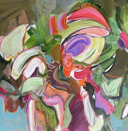 Pine Forest. Acrylic on canvas, 24