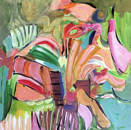 Sheltered Roots. Acrylic on canvas, 24