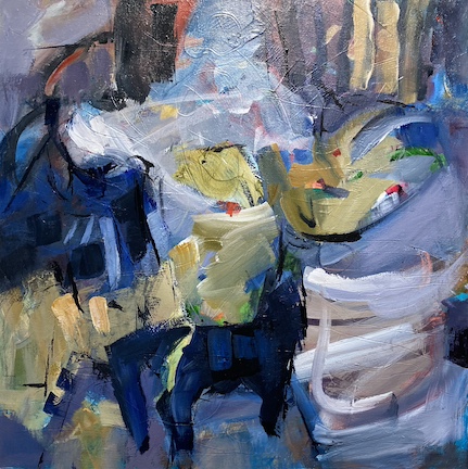 Fog Bank. Acrylic on canvas, 24