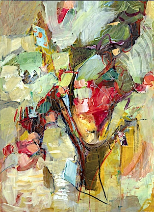 Confluence. Acrylic and collage, 27