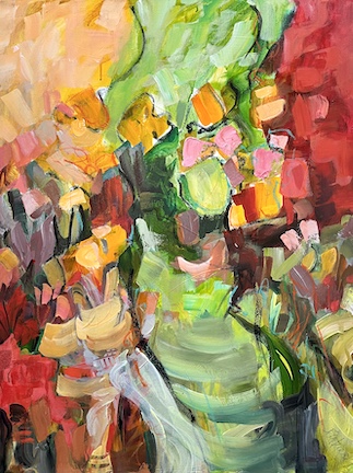 Path to Green Woods, Acrylic on canvas, 40
