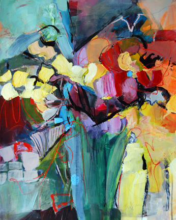 Glimpses of Spirit, 41 X 33, Acrylic & Collage, $1600