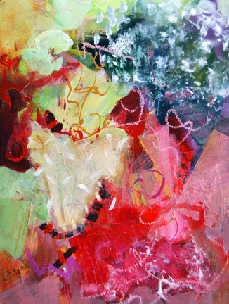 Weather Patterns, Acrylic & Collage, 41 x 33, $1600